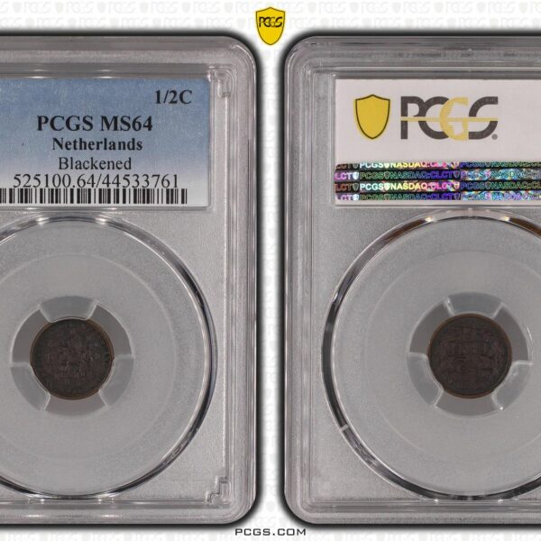 1/2 cent 1928 MS64 blackened pcgs