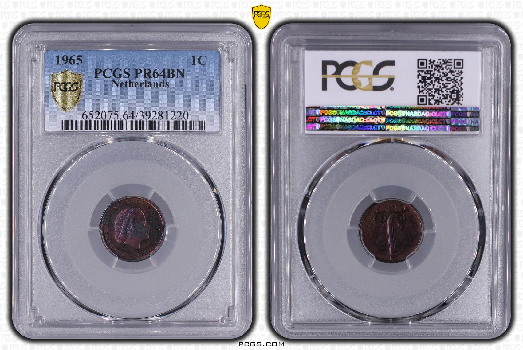 1 cent 1965 Proof PR64 BN Top Pop PCGS 1 cent 1965 Proof PR64 BN Top Pop PCGS