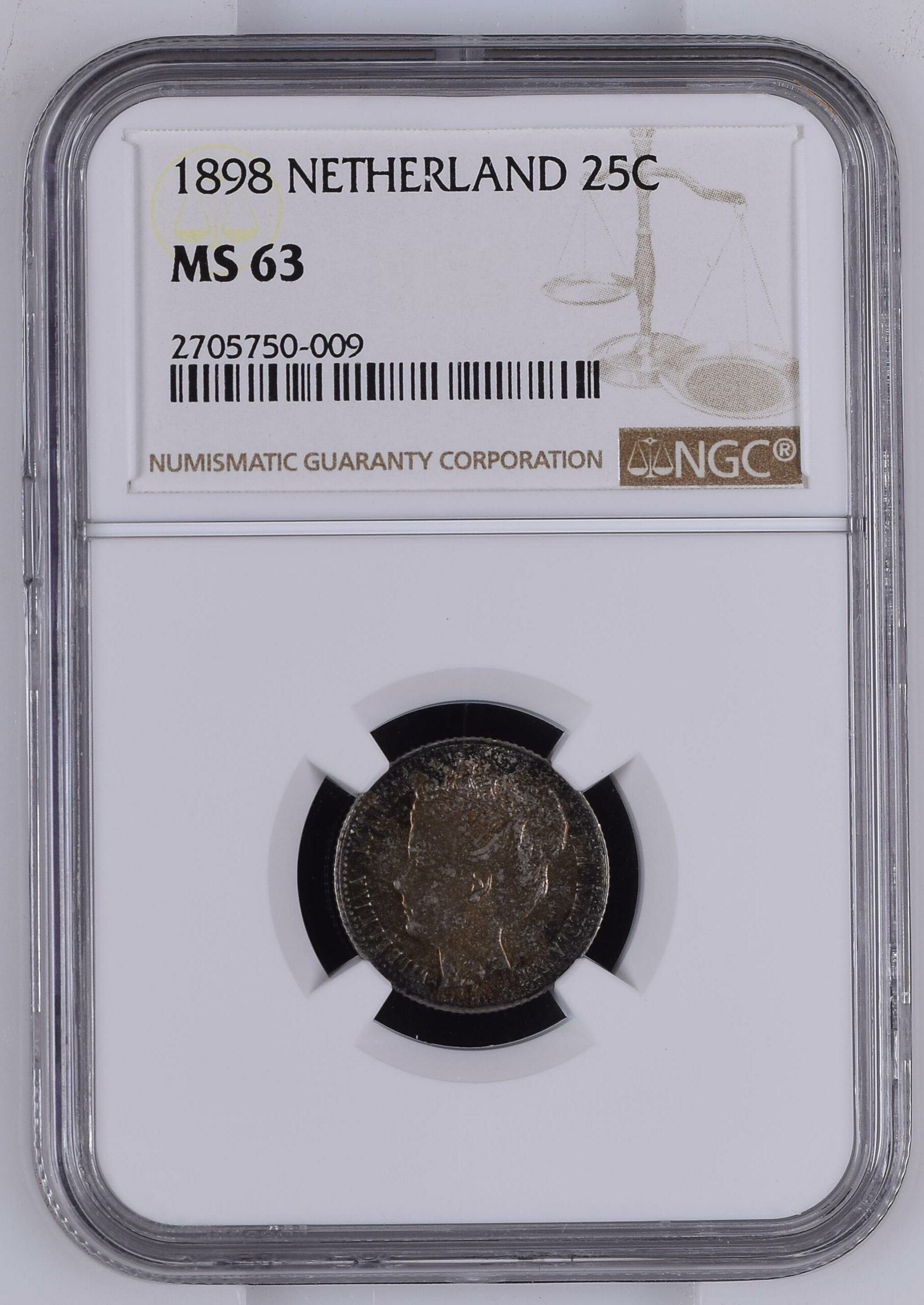 25 cent 1898 MS63 NGC 25 cent 1898 MS63 NGC