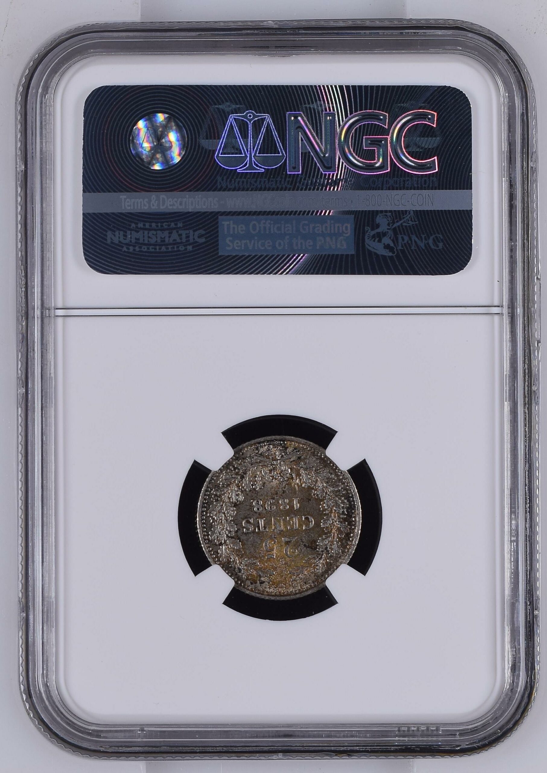 25 cent 1898 MS63 NGC.1 25 cent 1898 MS63 NGC