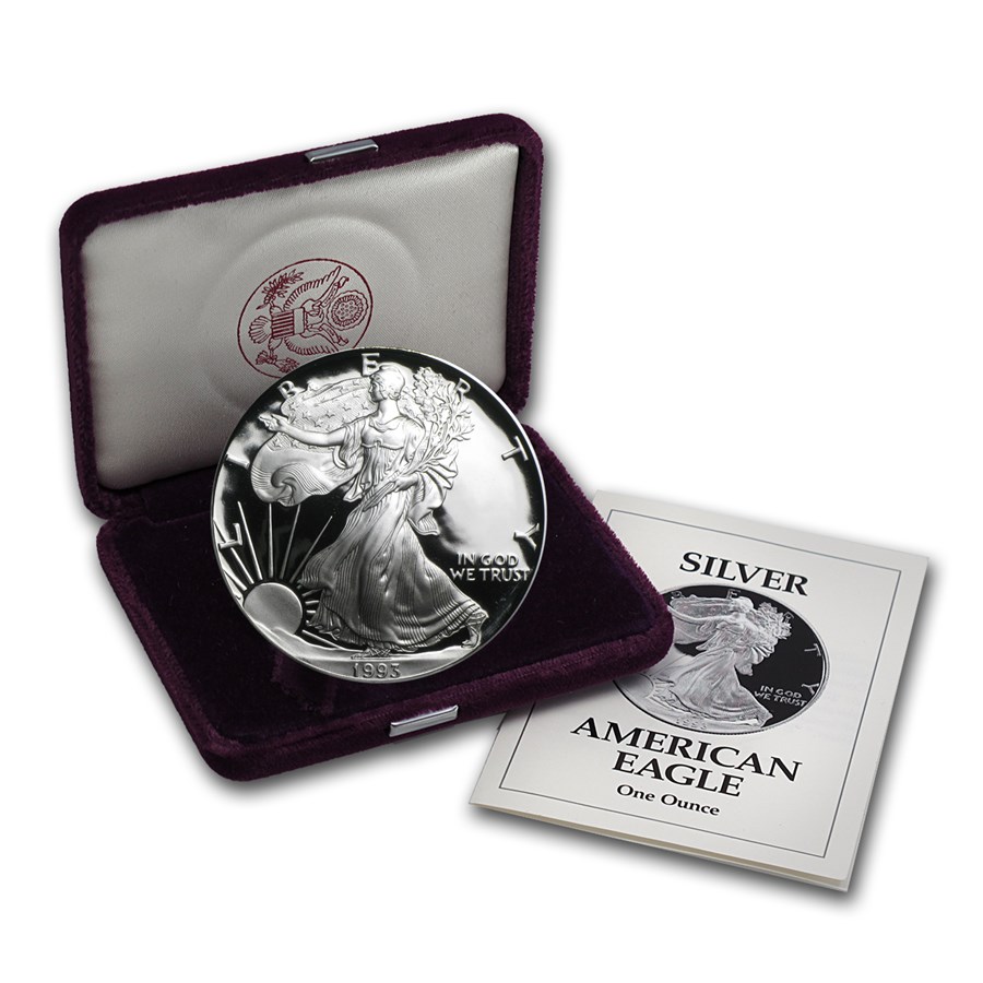 American silver eagle 1993 proof-front american silver eagle