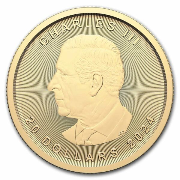 Gouden Canadian Maple Leaf 1/2 oz 2018