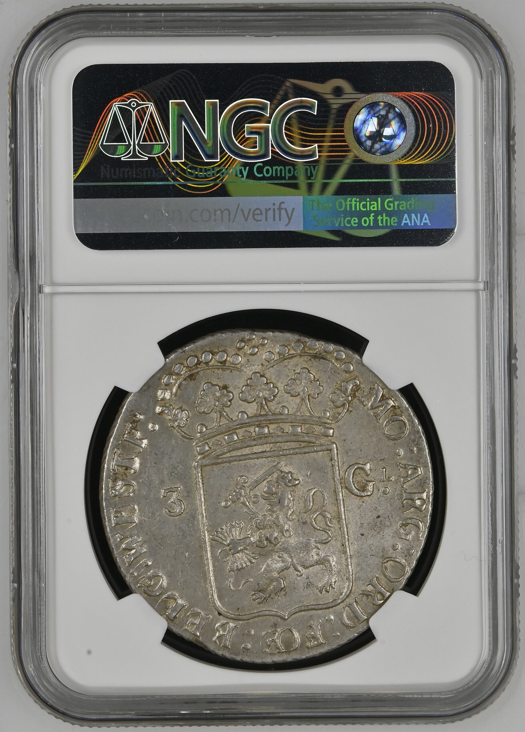 West Friesland 3 gulden 1794 Generaliteits MS62 NGC.1 West Friesland 3 gulden 1794 Generaliteits MS62 NGC