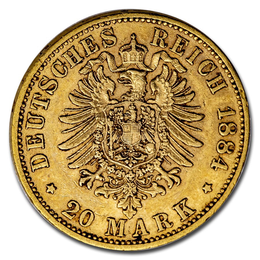 gouden 20 mark 1871-1915 -front gouden 20 mark