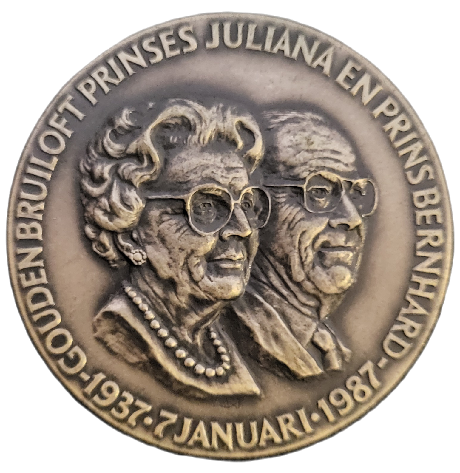 juliana en bernhard 1937-1987 -front juliana en bernhard 1937/1987