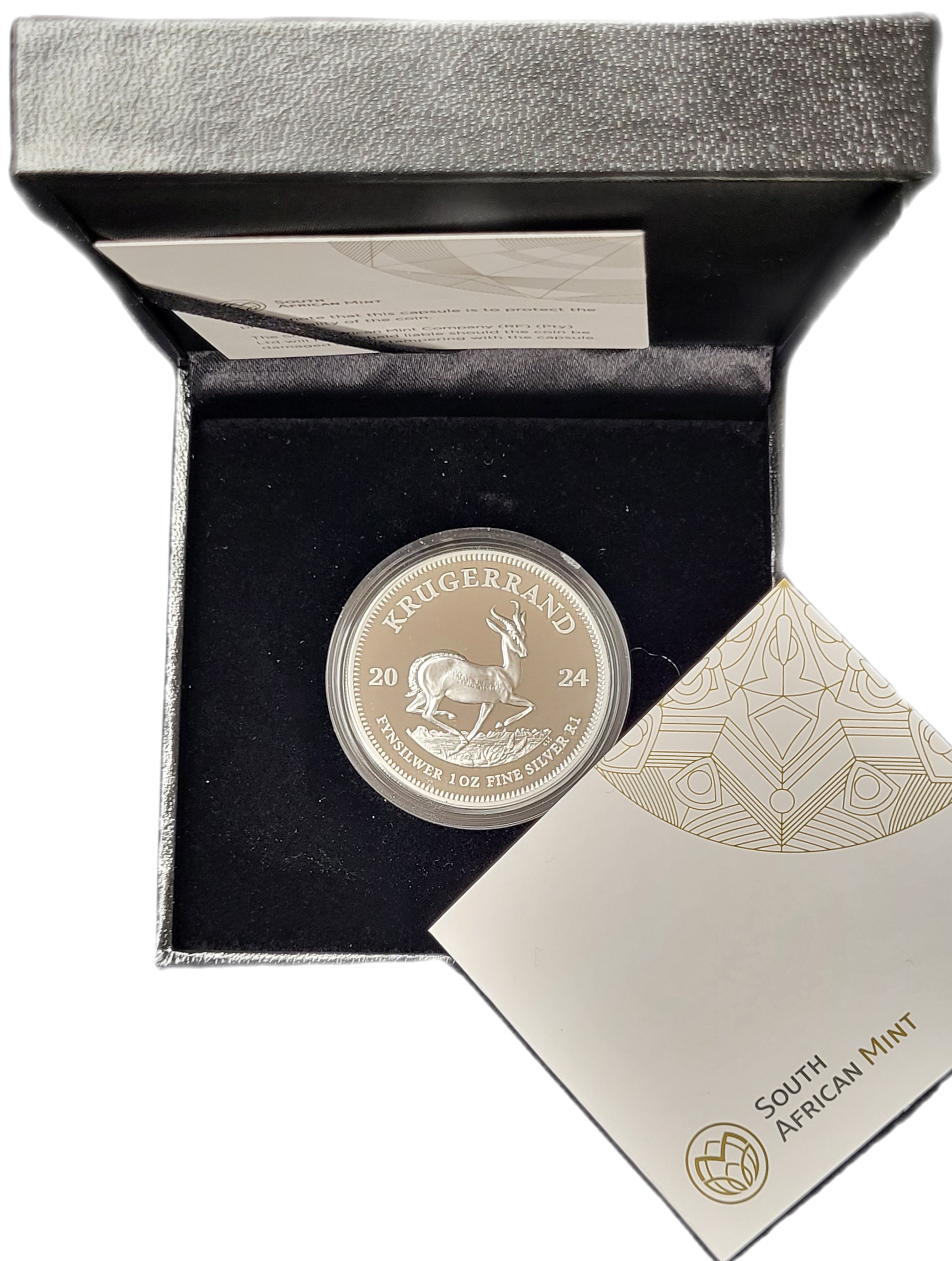 zilveren krugerrand 1 oz 2024 proof -box zilveren krugerrand 1 oz 2024 proof
