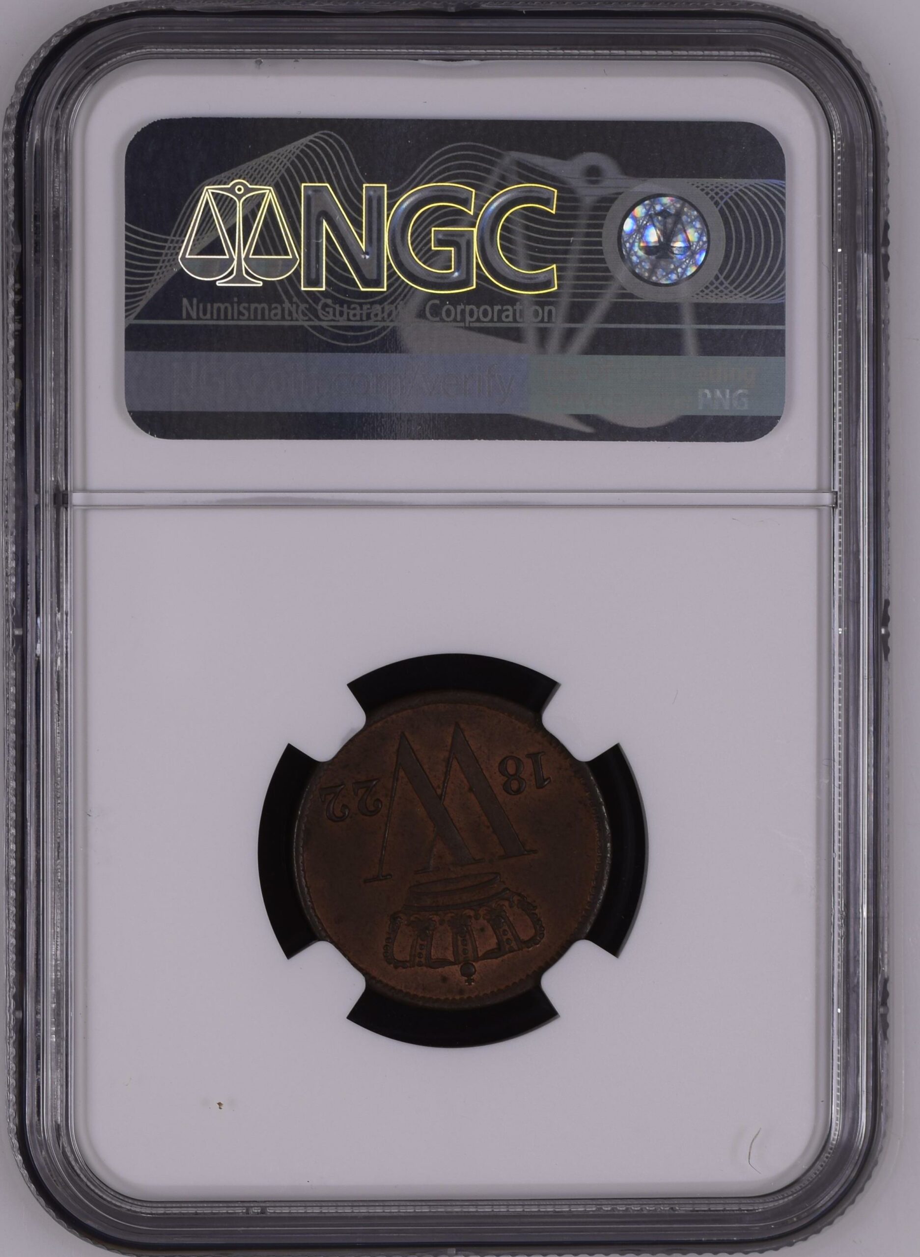 1 cent 1822 Utrecht MS64 RB NGC.1 1 cent 1822 Utrecht MS64 RB NGC