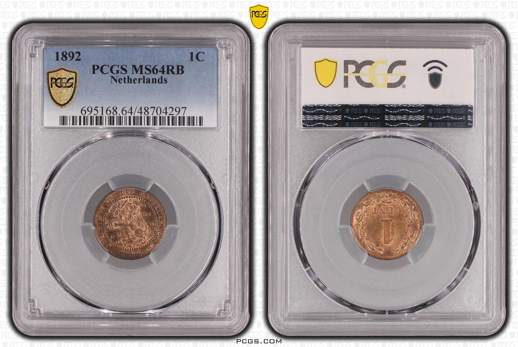 1 cent 1892 MS64 RB PCGS 1 cent 1892 MS64 RB PCGS