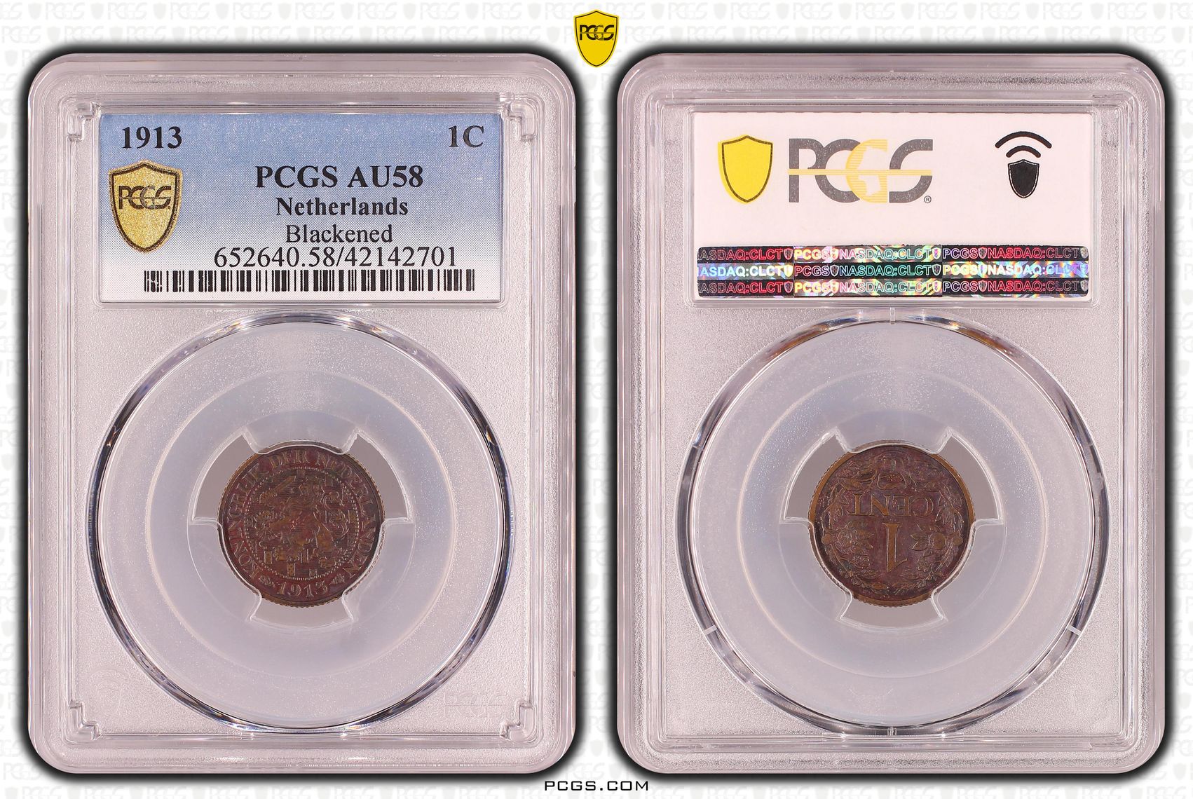 1 cent 1913 AU58 Blackened PCGS 1 cent 1913 AU58 Blackened PCGS
