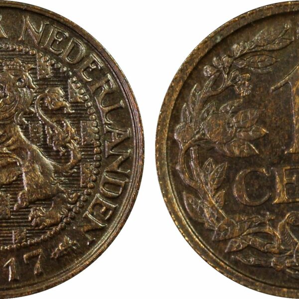 1 cent 1917 MS64 PCGS Blackened