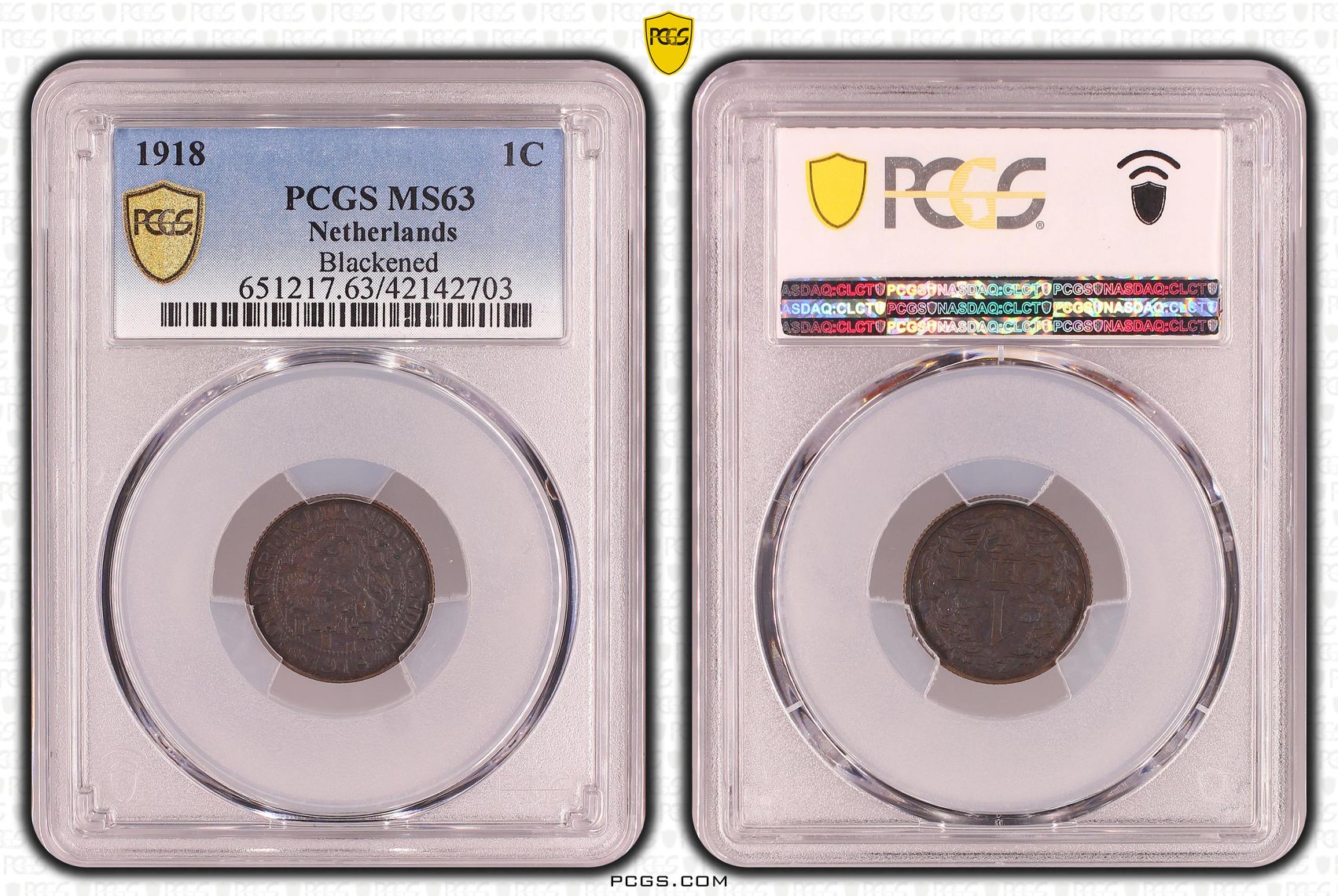 1 cent 1918 MS63 PCGS Blackened 1 cent 1918 MS63 PCGS Blackened