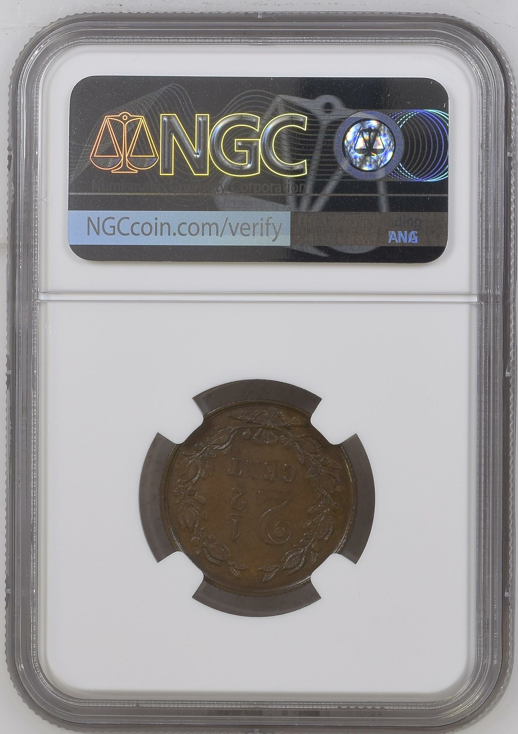 2.5 cent 1894 MS62 BN NGC. 2 1/2 cent 1894 MS62 BN NGC