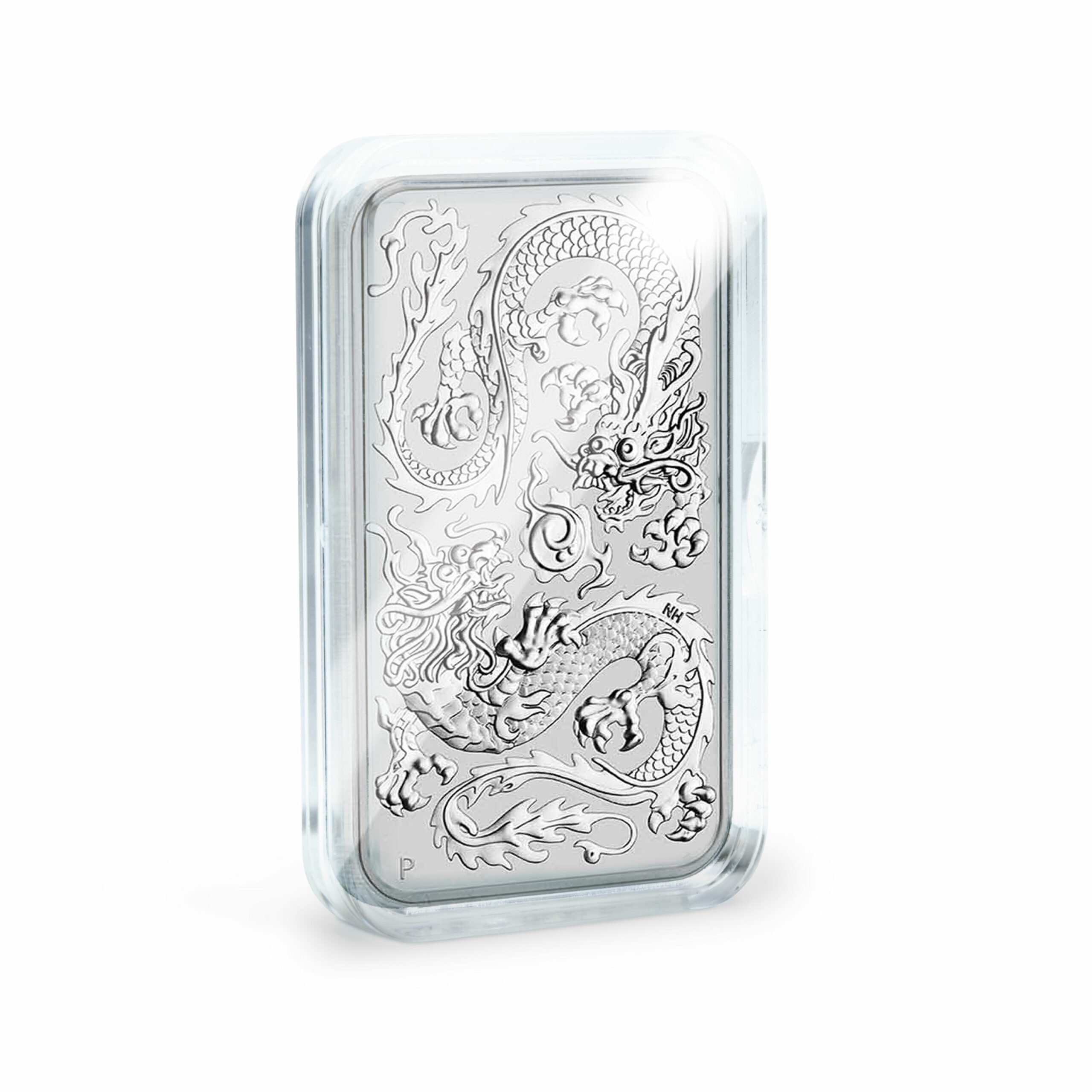 Capsule Rectangle Dragon 1 oz zilver Capsule 1 oz Rectangle Dragon