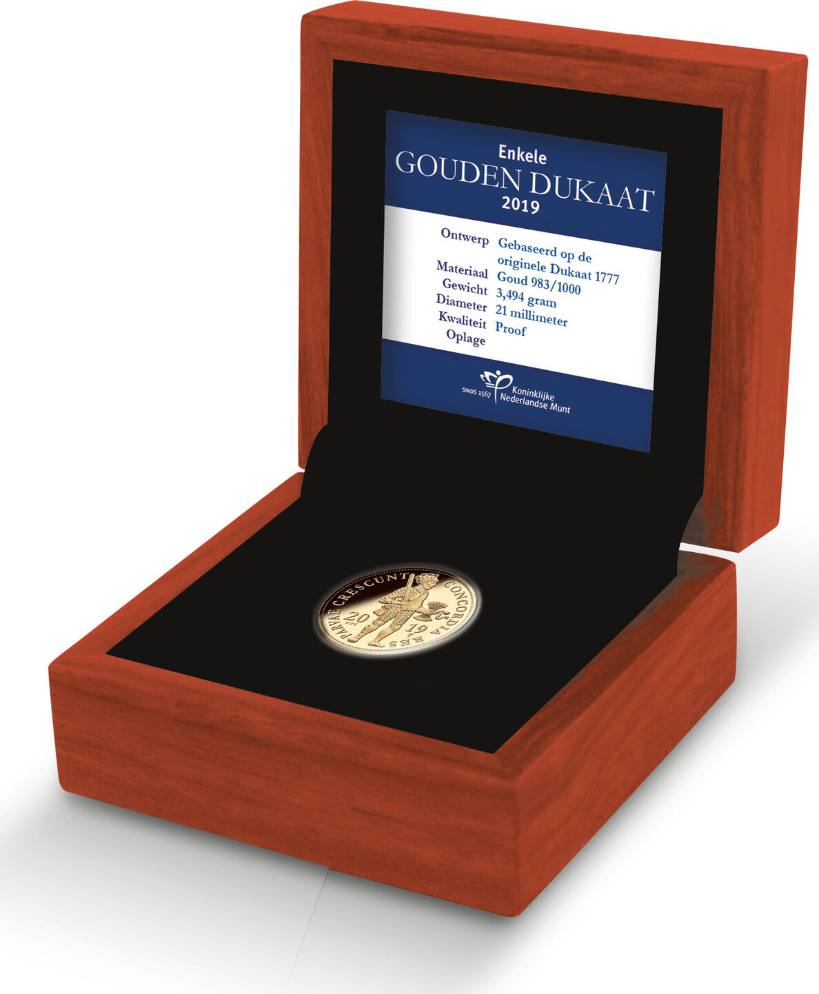 Dukaat 2019 goud Voc Schip op Oost Dukaat 2019 goud Voc Schip op Oost