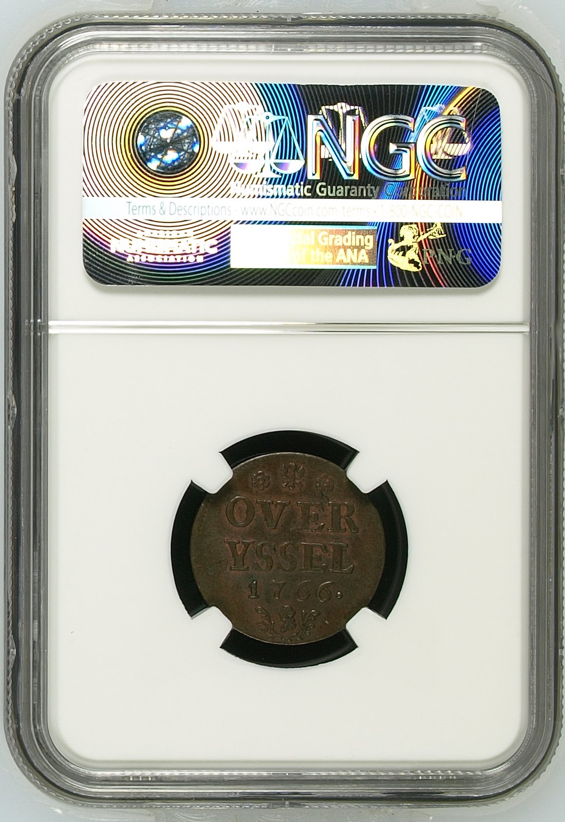 Prinsenduit 1766 NGC ms63 bn.1 Prinsenduit 1766 NGC ms63 bn