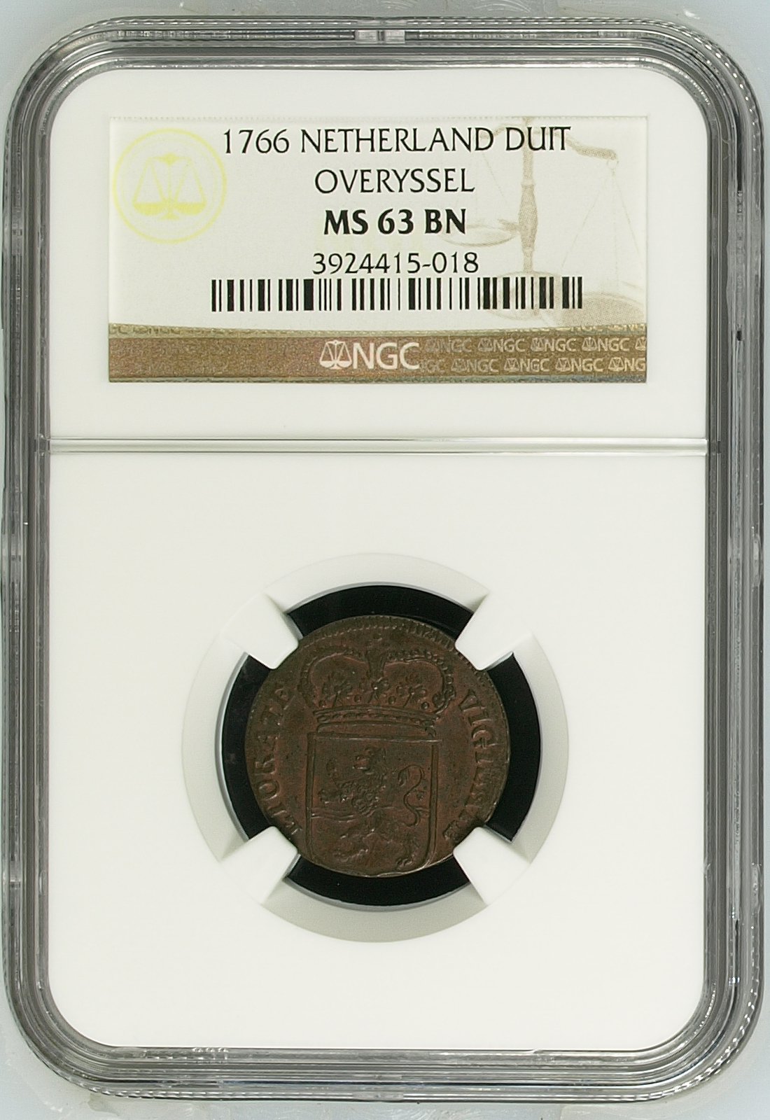 Prinsenduit 1766 NGC ms63 bn Prinsenduit 1766 NGC ms63 bn