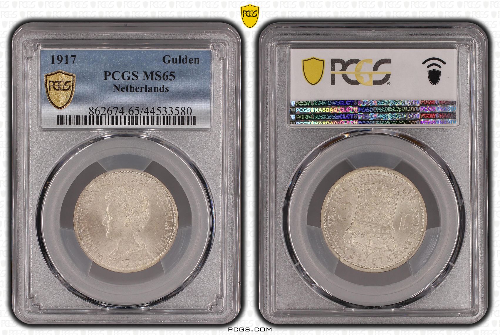 1 gulden 1917 MS65 PCGS Top Pop 1 gulden 1917 MS65 PCGS Top Pop