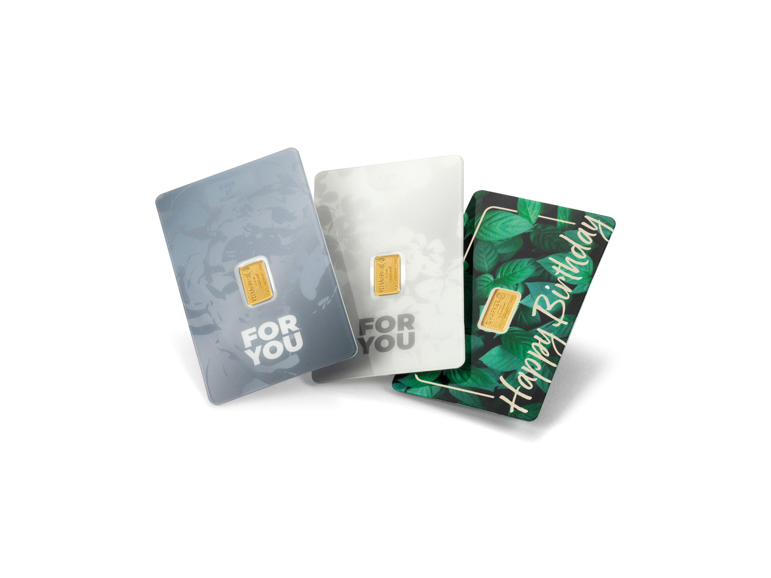 Hafner 1 gram goudbaar blue-white-happybirthday