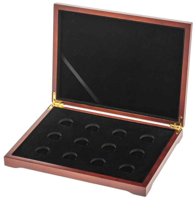 Verzameldoos Gouden L1 0.25oz open 101munten Lunar I