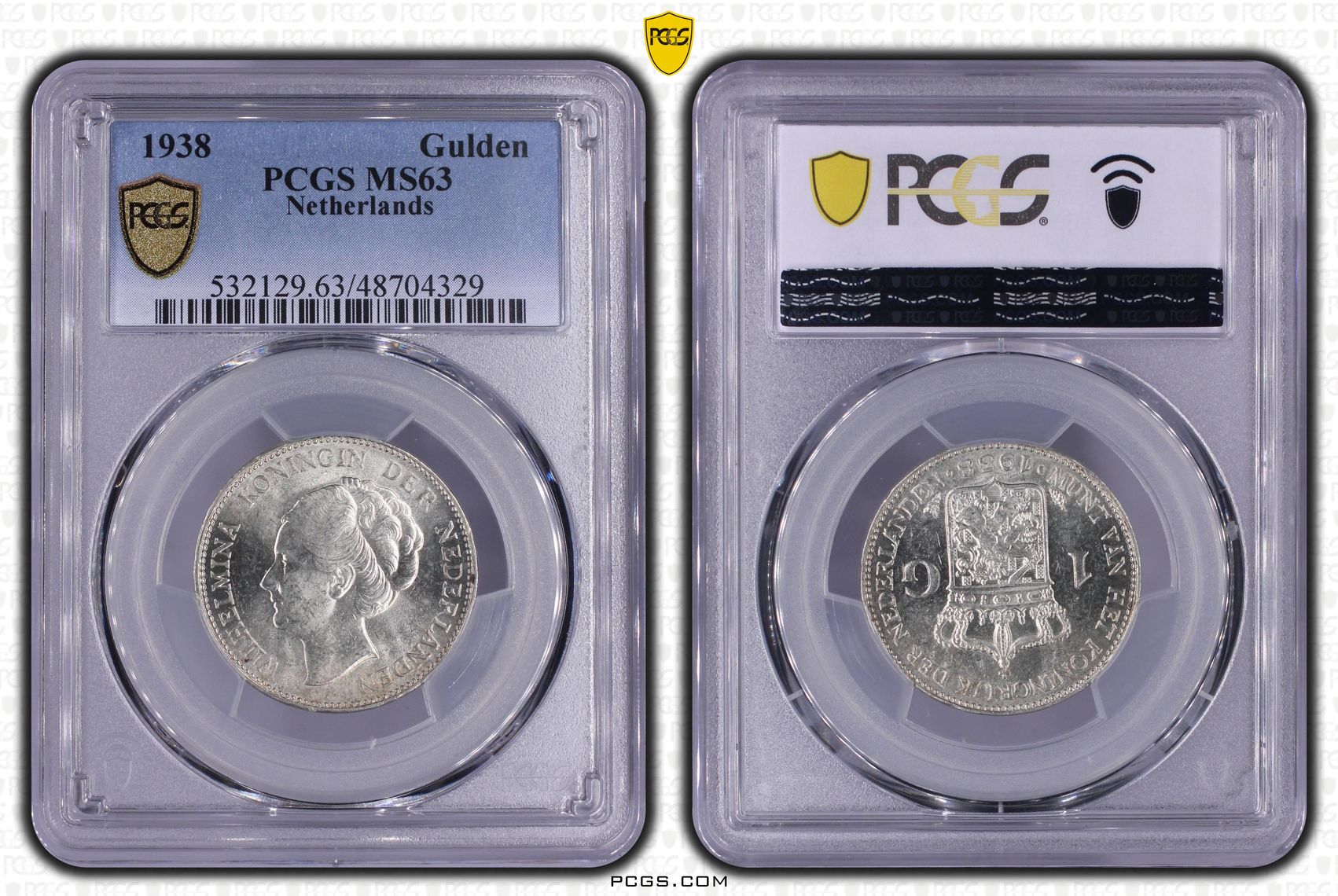1 gulden 1938 MS63 PCGS 1 gulden 1938 MS63 PCGS