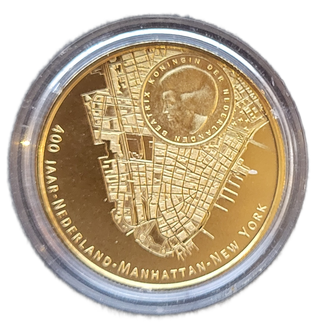 10 euro manhatten -back gouden 10 euro 2009