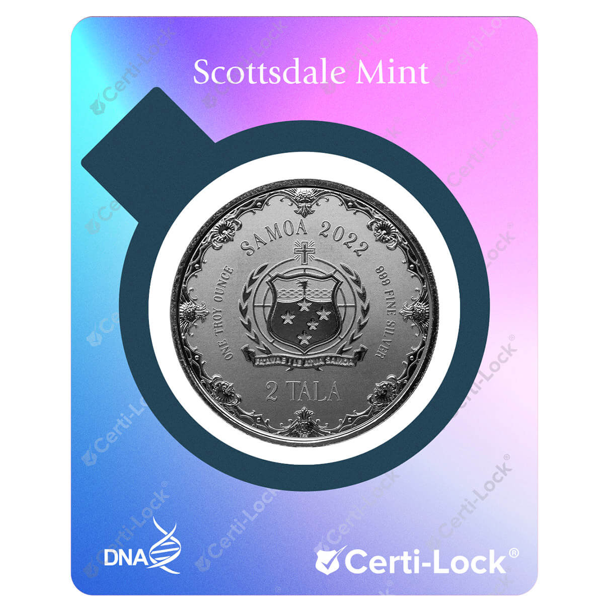 mermaid mother and daughter 1 oz 2023 -back mermaid mother and daughter