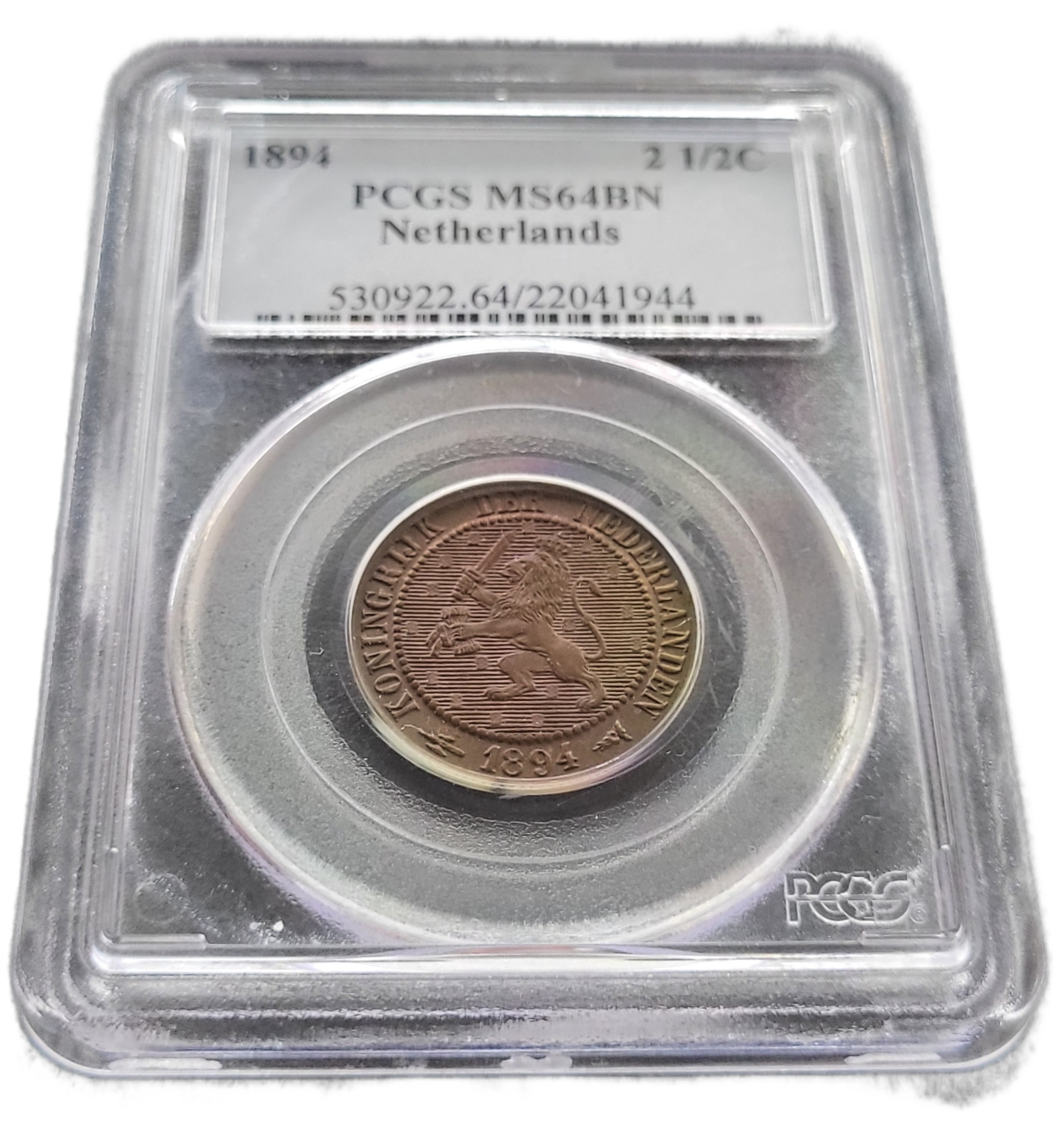 2 en een halve cent 1894 pcgs ms64bn -front 2 1/2 cent 1894