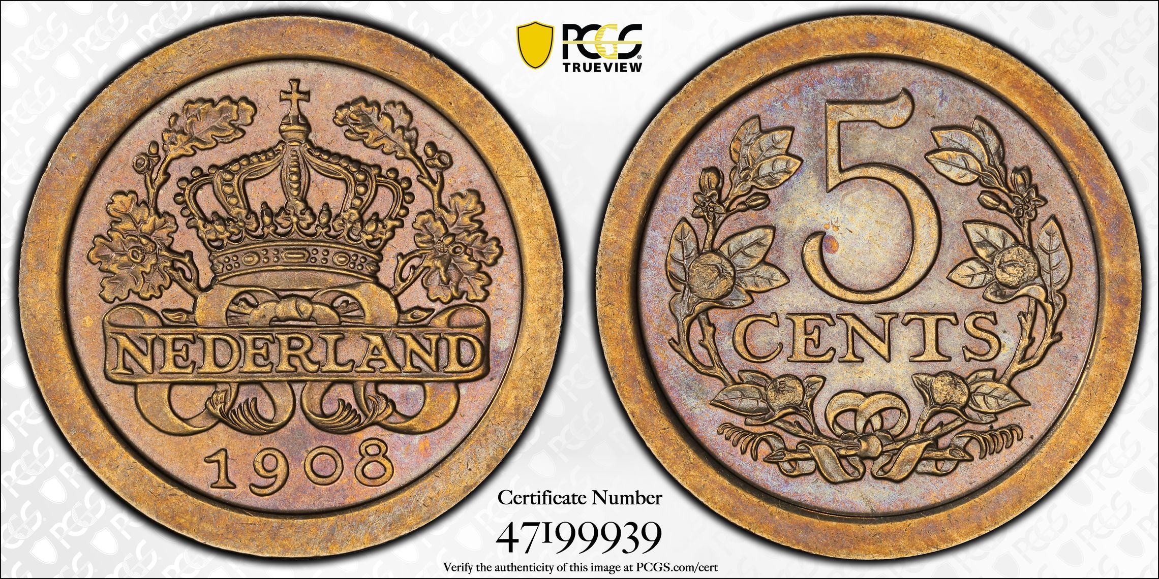 5 cent 1908 Proof PR65 PCGS trueview 5 cent 1908 Proof PR65 PCGS trueview