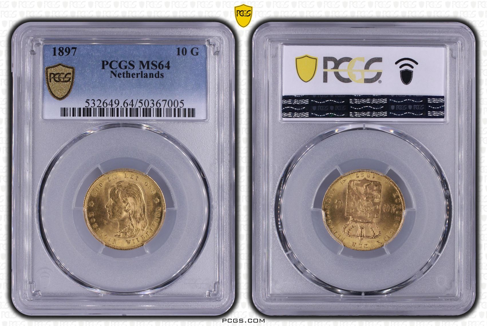 10 gulden 1897 MS64 Losse Parels 10 gulden 1897 MS64 Losse Parels