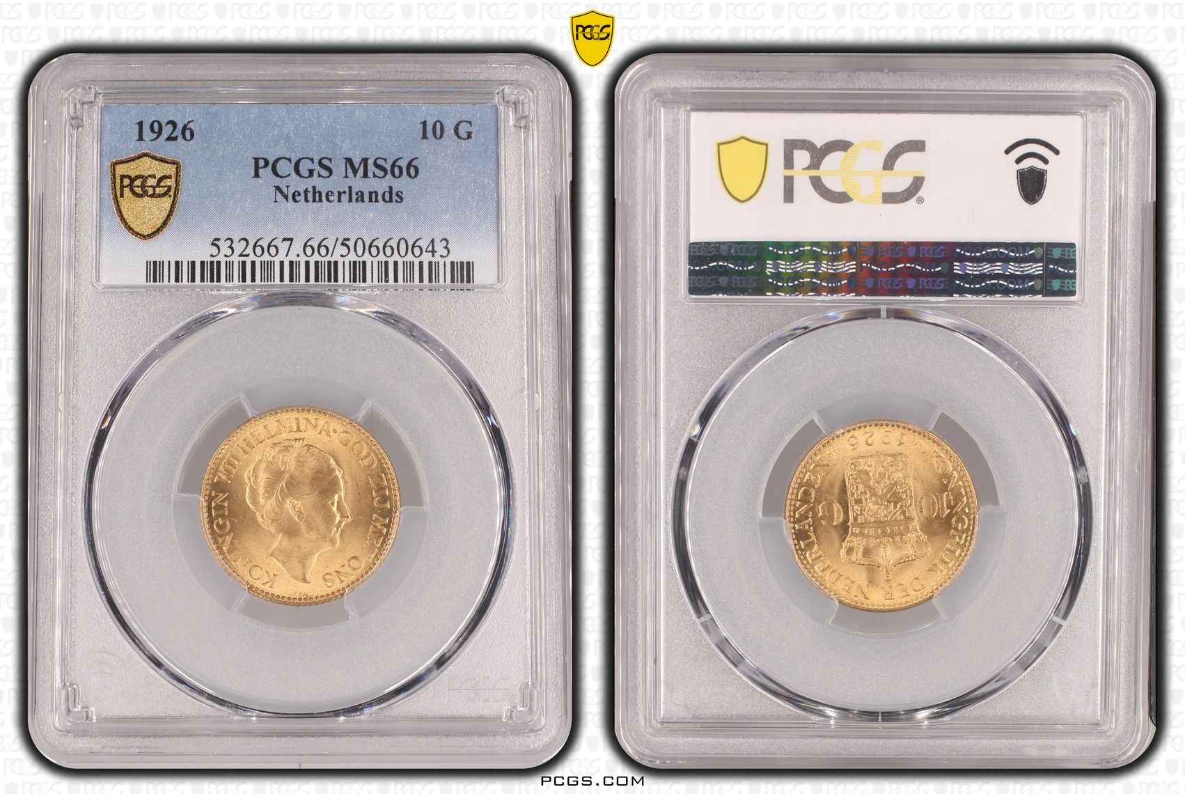 10 gulden 1926 MS66 PCGS 10 gulden 1926 MS66 PCGS