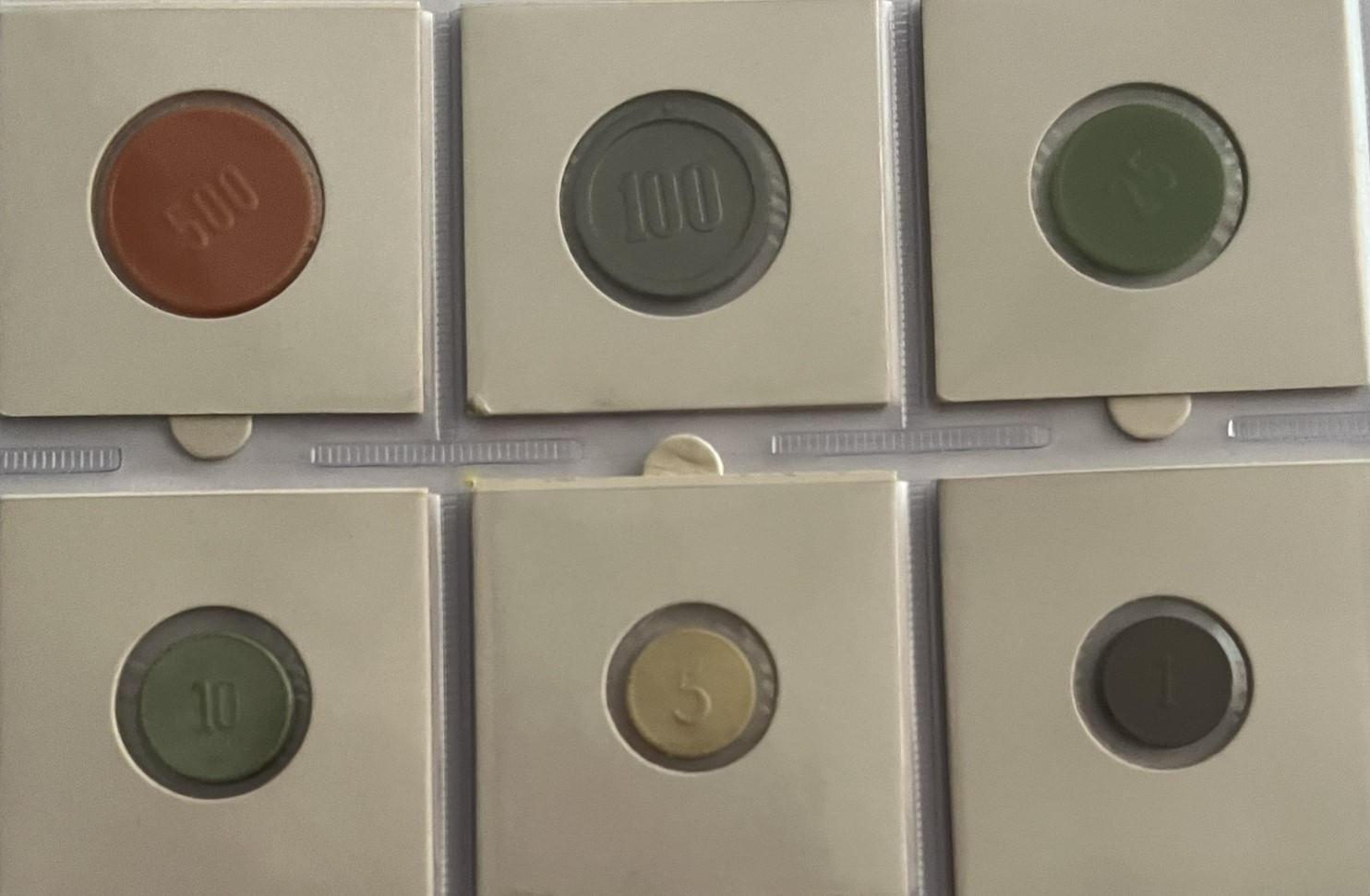 IMG_3089 Complete set Ministerie van Oorlog - munten 1951