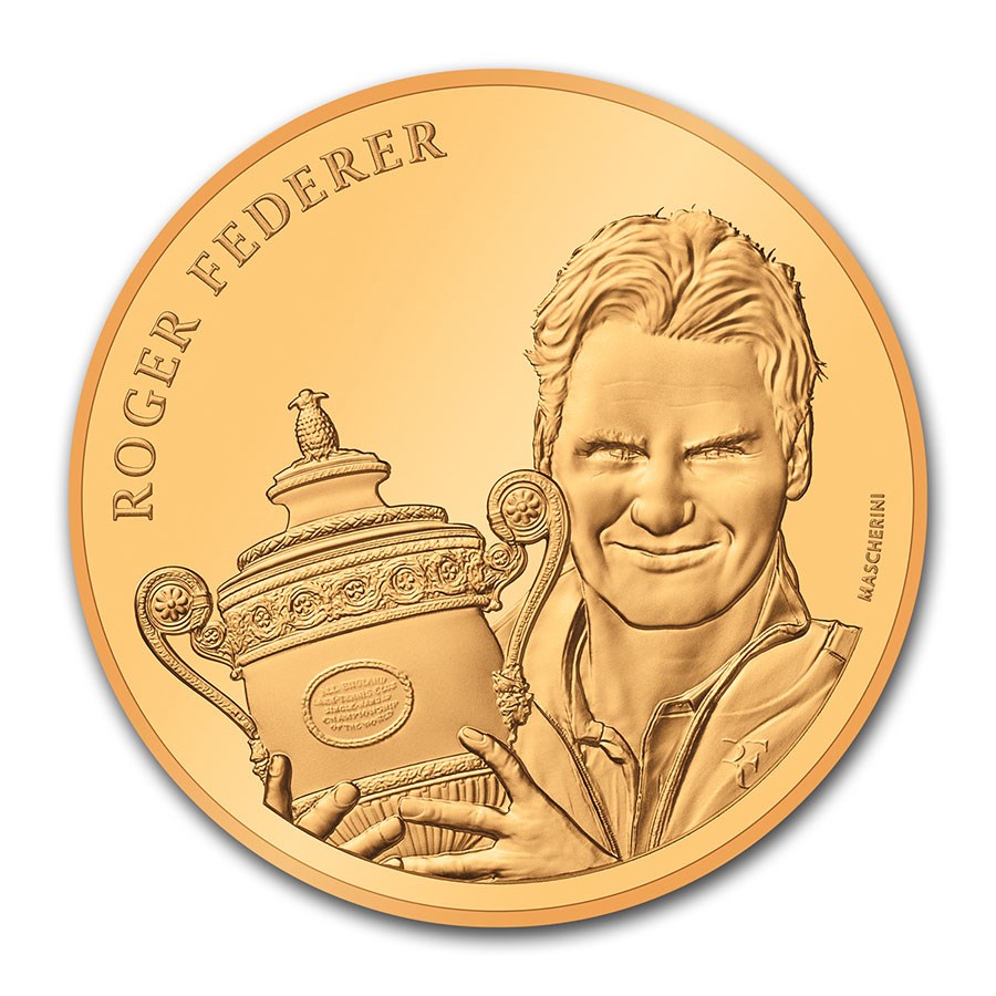 rodger federer goud -front rodger federer