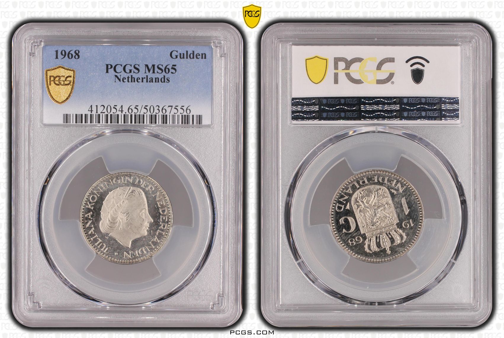 1 gulden 1968 Juliana MS65 1 gulden 1968 Juliana MS65 PCGS