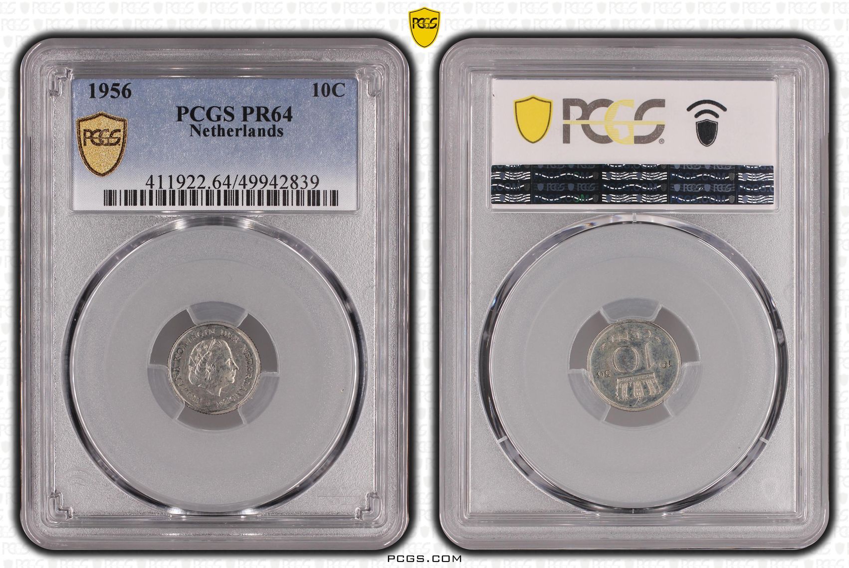 10 cent 1956 Proof PR64 PCGS 10 cent 1956 Proof PR64 PCGS