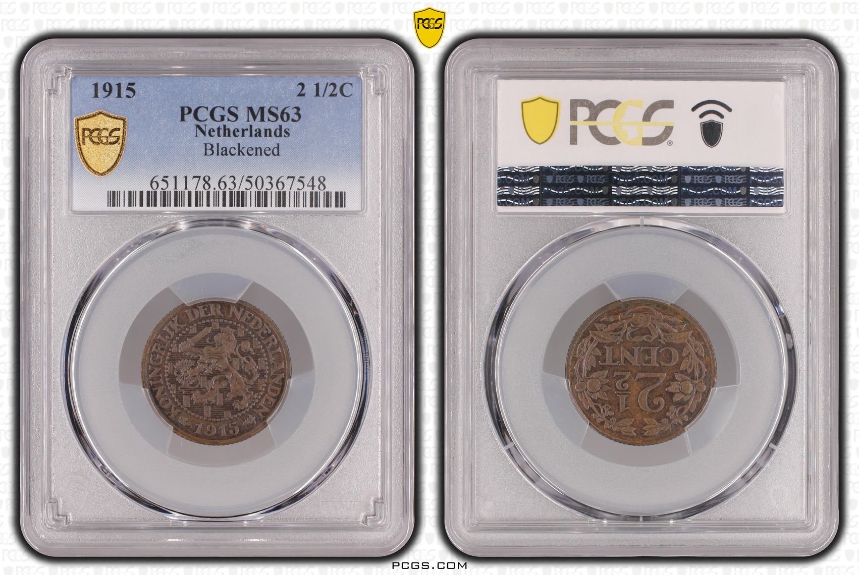 2.5 cent 1915 MS63 PCGS 2 1/2 cent 1915 MS63 PCGS
