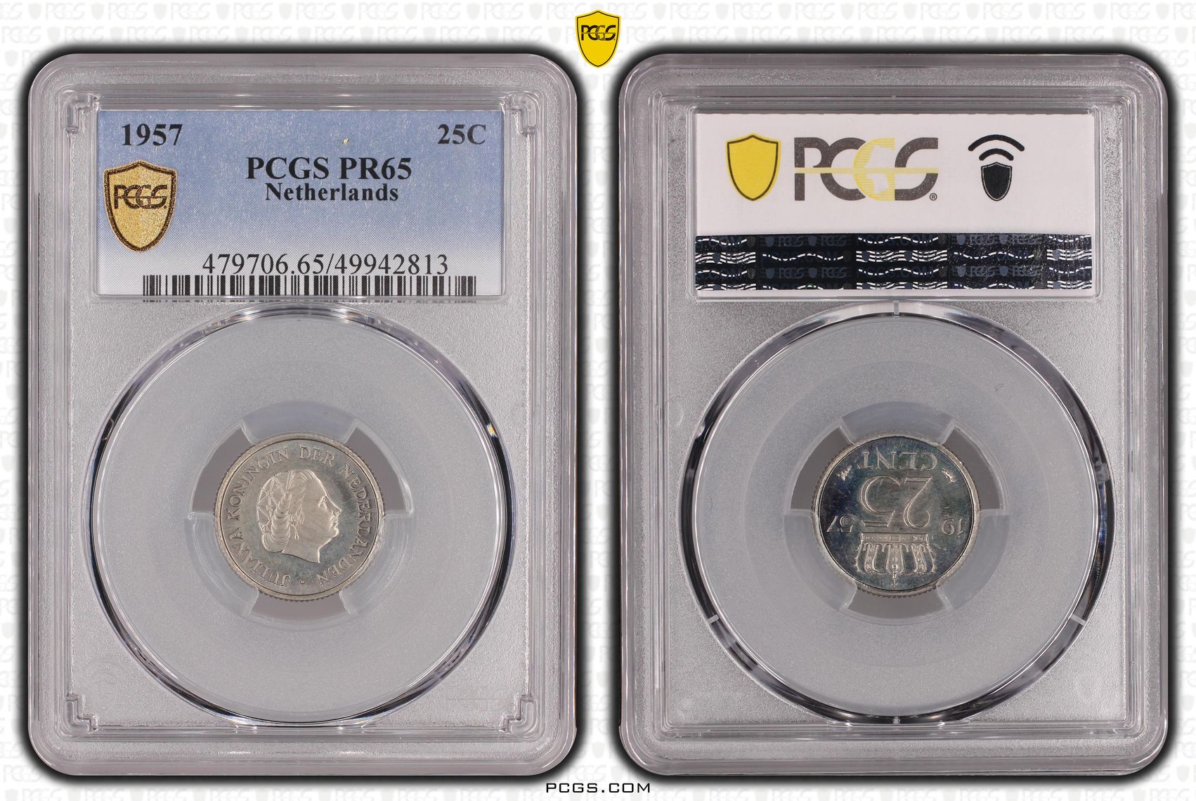 25 cent 1957 Proof PCGS PR65 25 cent 1957 Proof PCGS PR65
