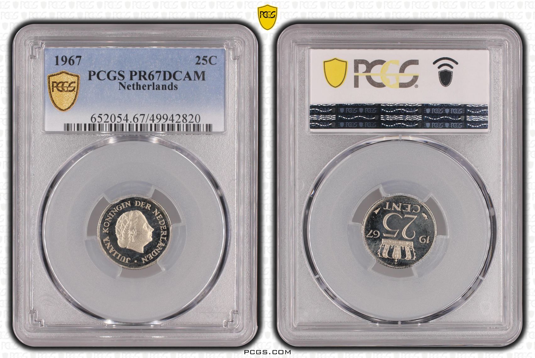 25 cent 1967 Proof PCGS PR67DCAM 25 cent 1967 Proof PCGS PR67DCAM