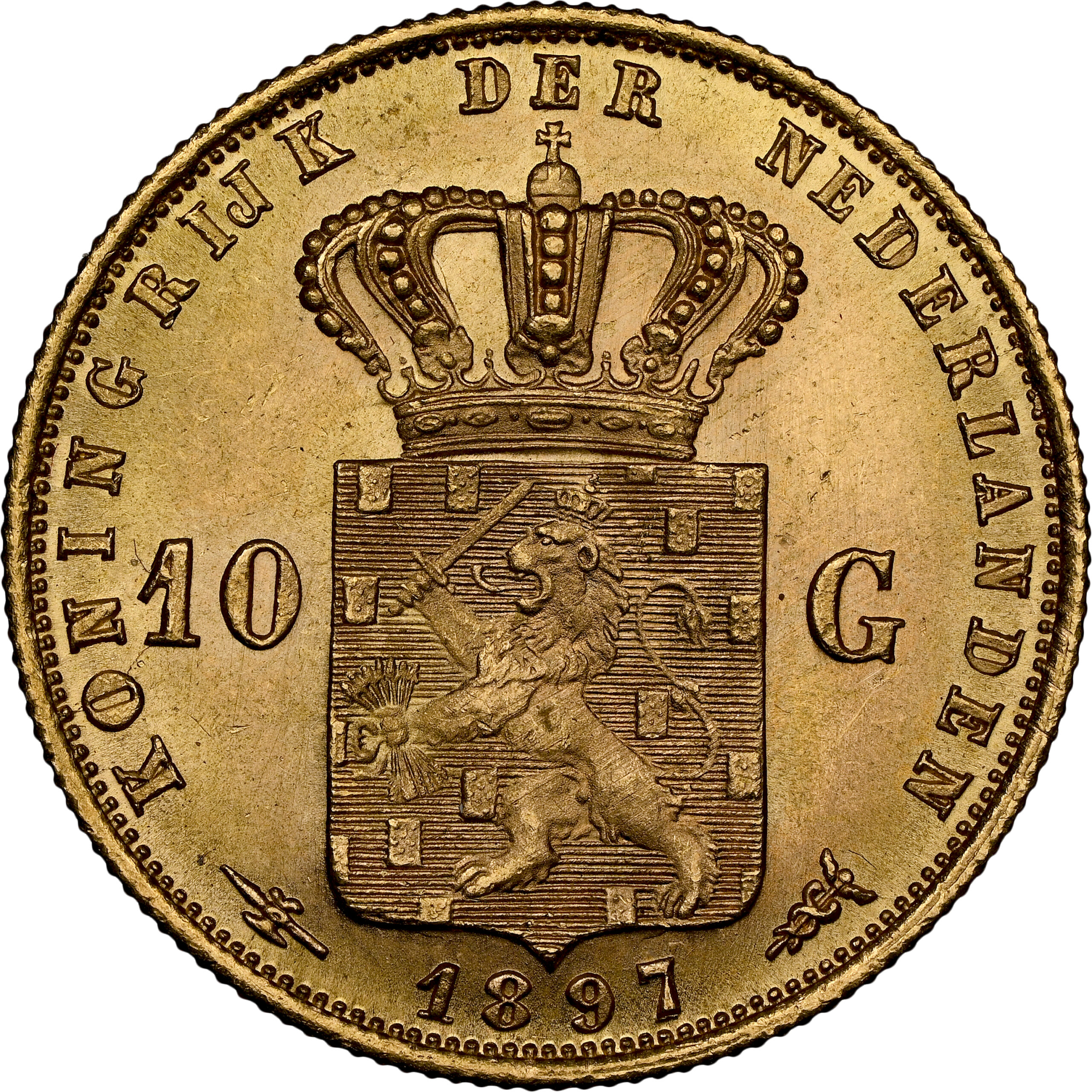 6643202-031R 10 gulden 1897 positie streepje