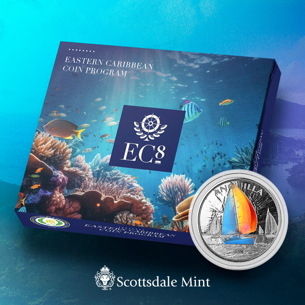 EC8 Anguilla Regatta 1 oz 2023 coloured box 101munten regatta