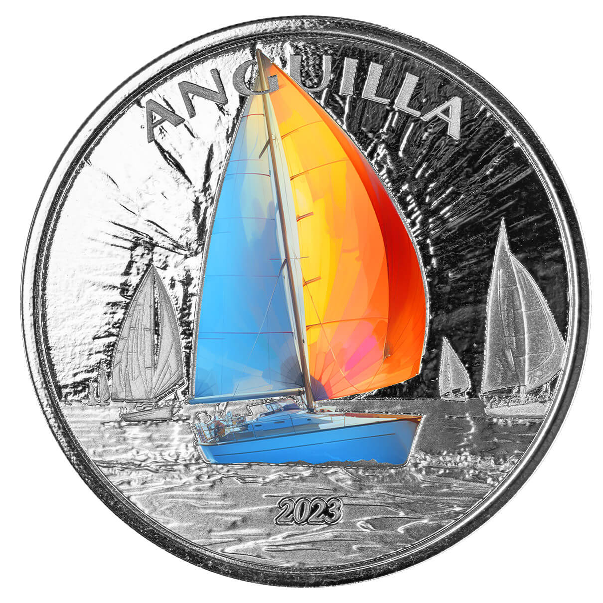 EC8 Anguilla Regatta 1 oz 2023 coloured front 101munten regatta