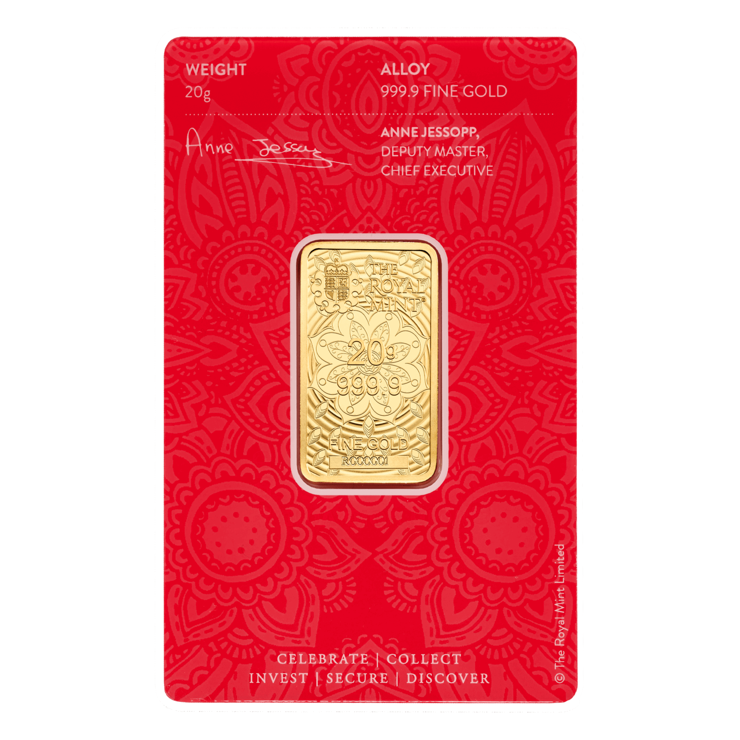 Ganesh-british royal mint 20gr goud- back