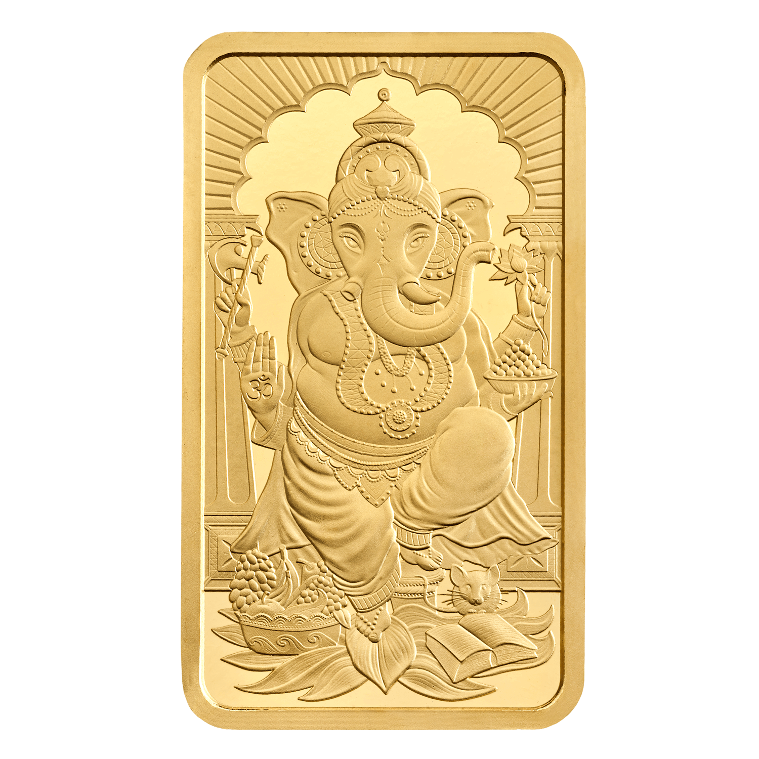 Ganesh-british royal mint 20gr goud- front Ganesh