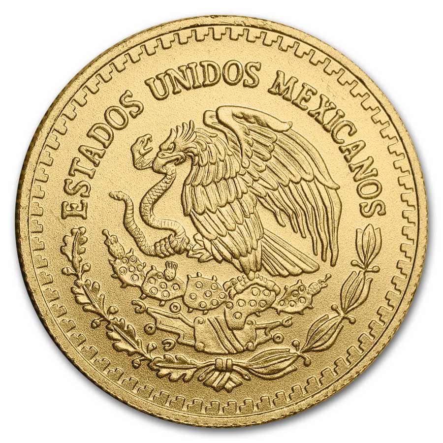 Gouden Mexican Libertad 0.25 oz 2024 back 101munten Mexican Libertad 1/4 oz