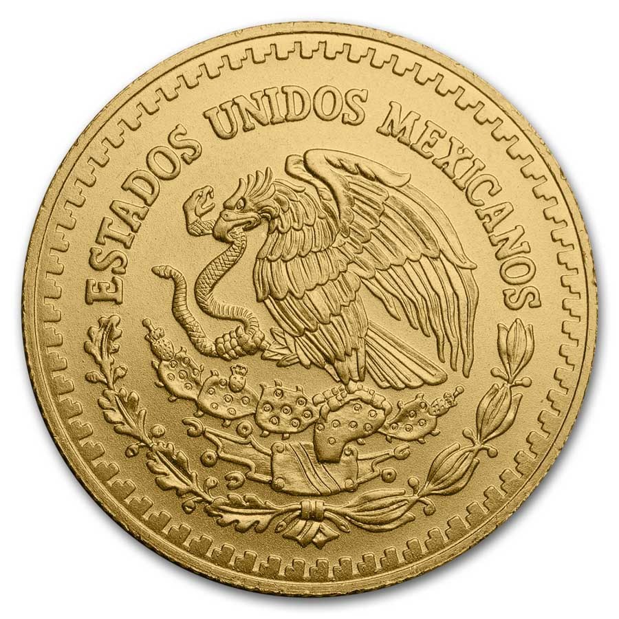 Gouden Mexican Libertad 0.5 oz 2024 back 101munten Mexican Libertad 1/2 oz