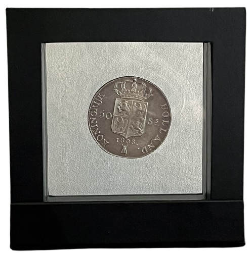 IMG_3241-removebg-preview 50 stuiver 1808 Lodewijk Napoleon in raamwerk