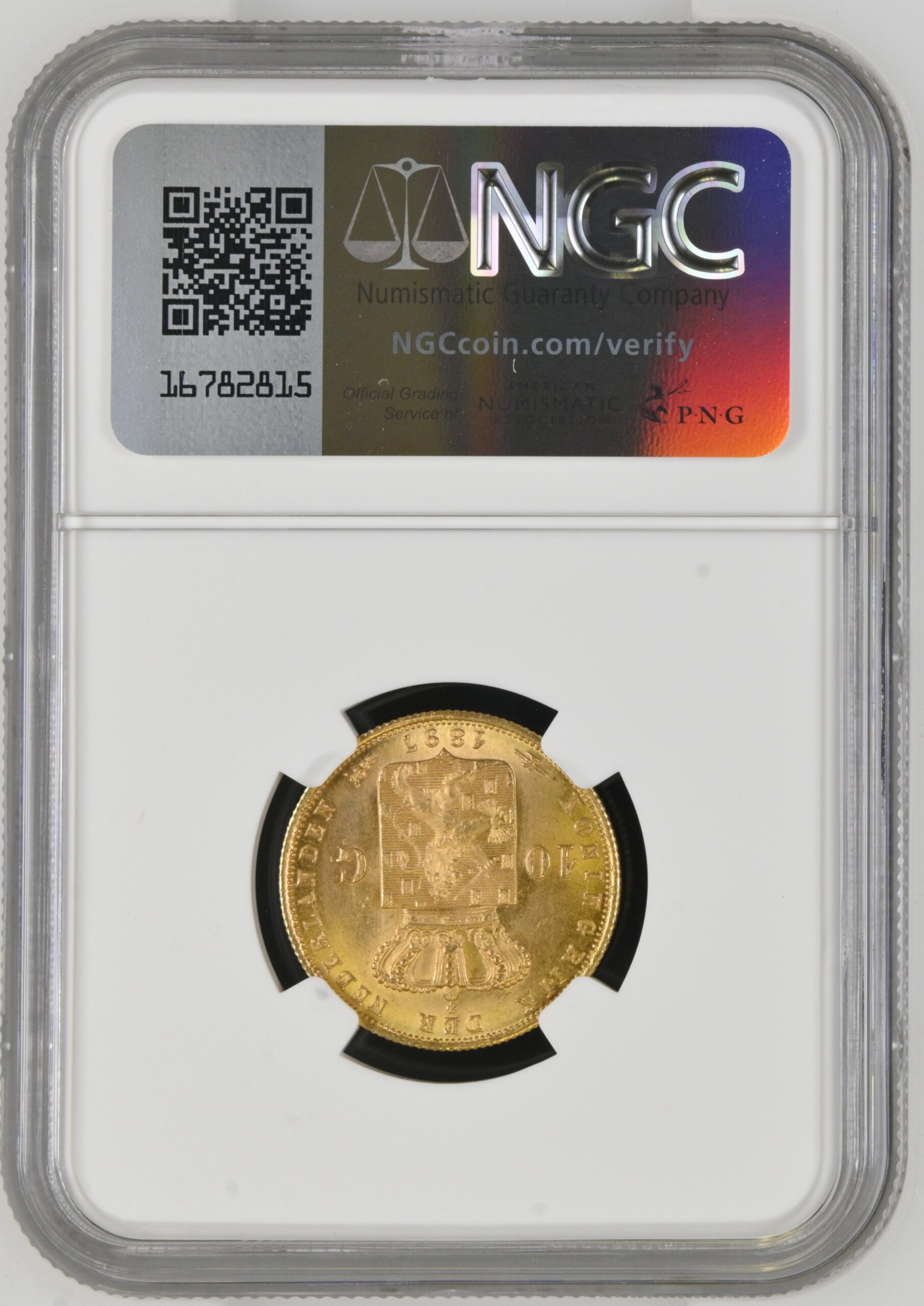 NGC6643202-031_REV 10 gulden 1897 MS64 positie streepje onder 7