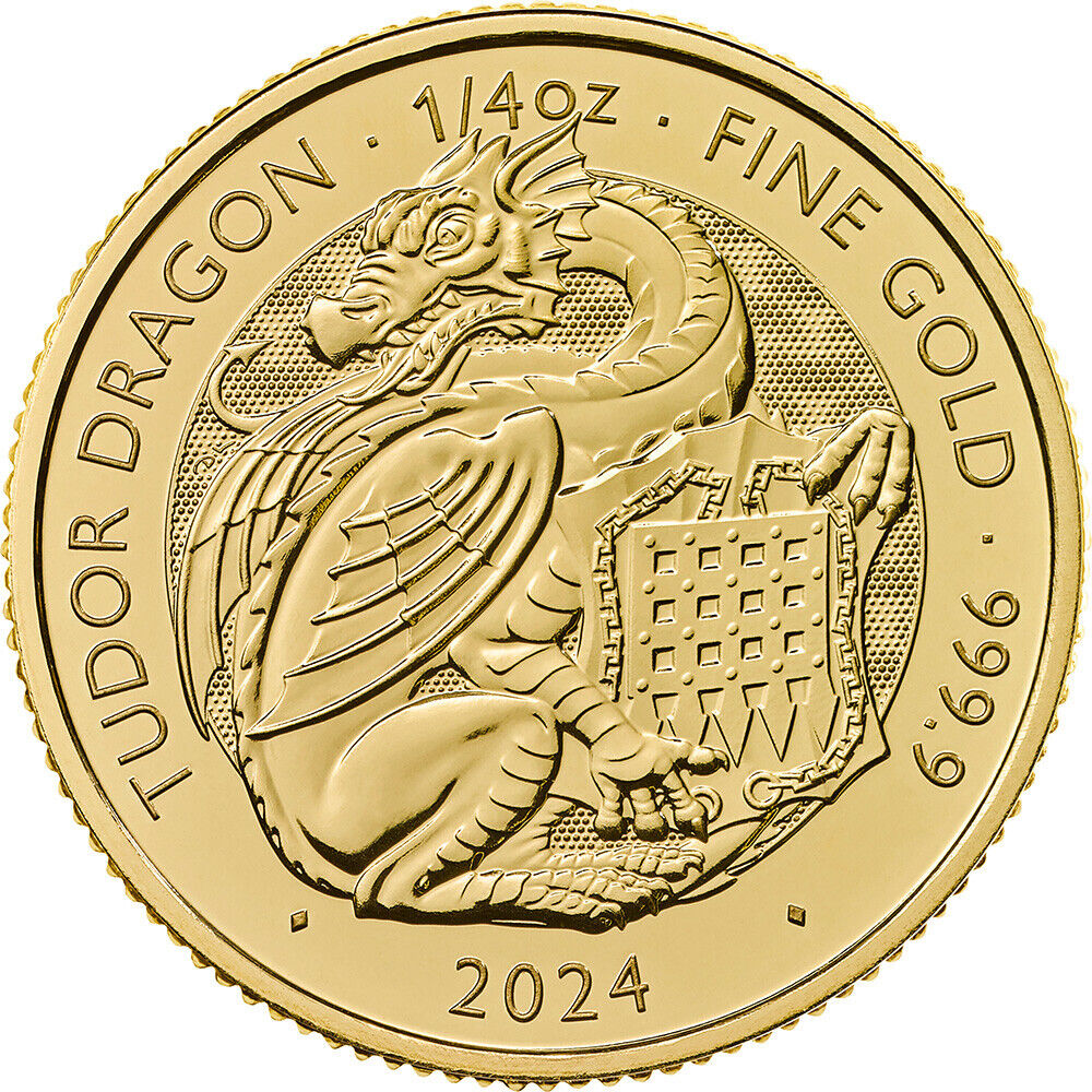 Tudor Beast Dragon 0.25 oz 2024 voorkant Tudor Beast Dragon 0.25 oz 2024 voorkant