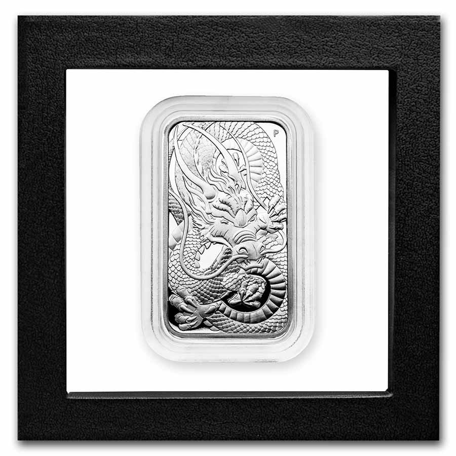 rectangle dragon 2021 proof zilver - front rectangle dragon