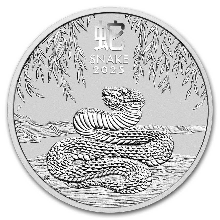 year of the snake bullion 1 oz zilver 2024 -front year of the snake