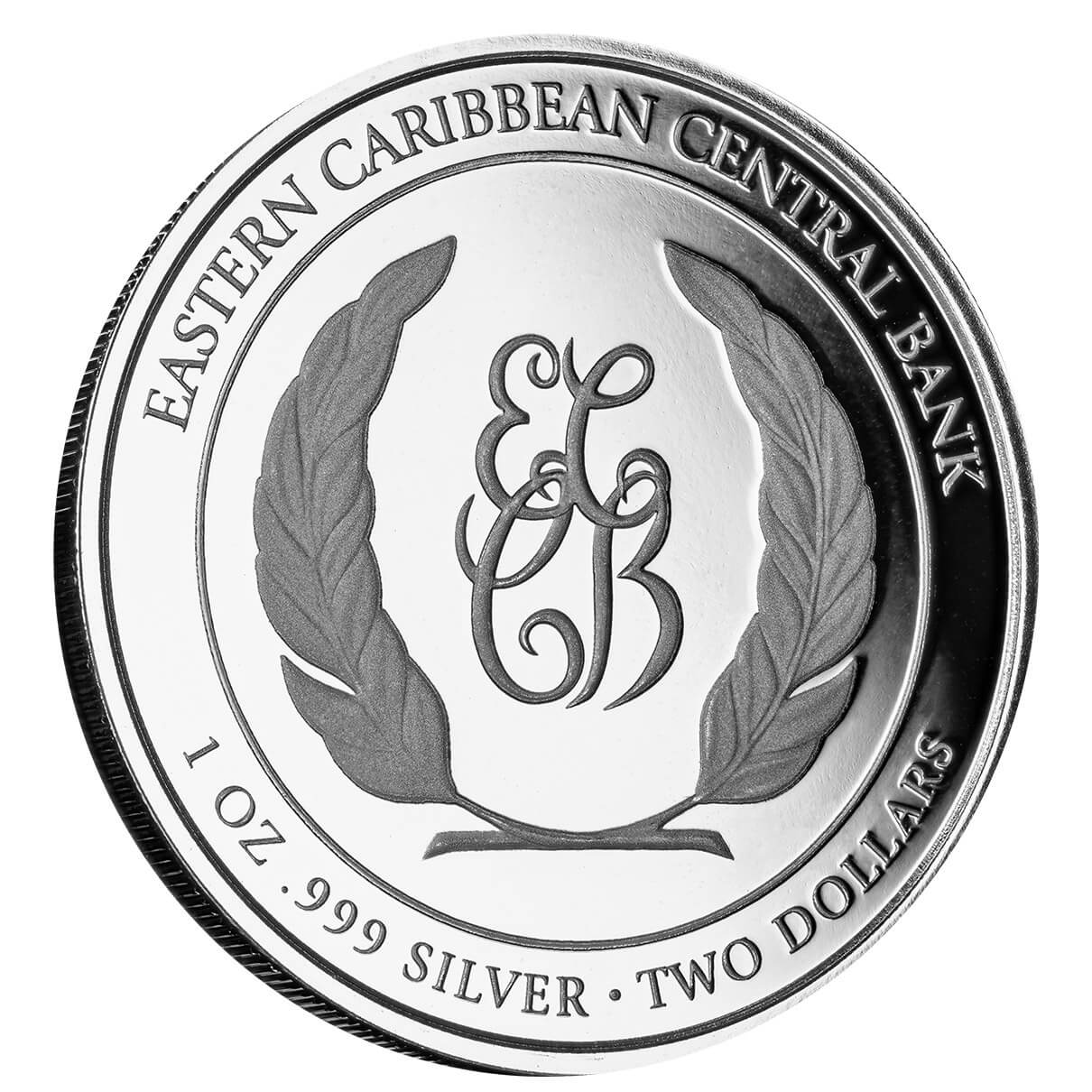 EC8 St Vincent en Grenadines Humpback whale 1 oz 2023 coloured back 101munten humpback whale